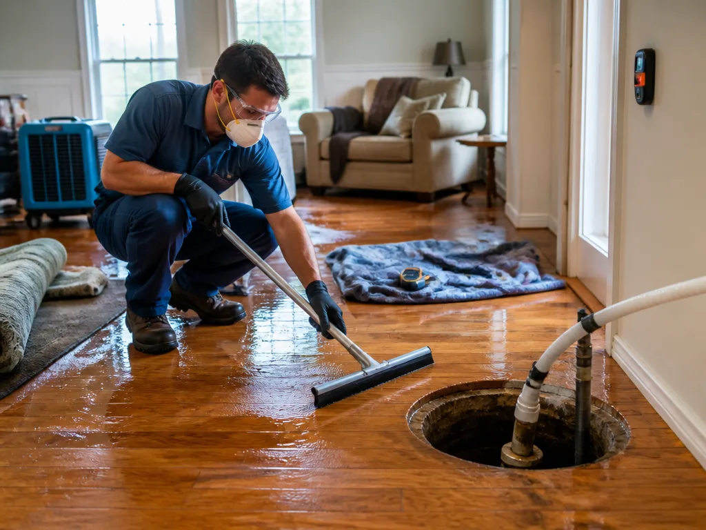 Hardwood Floor Drying